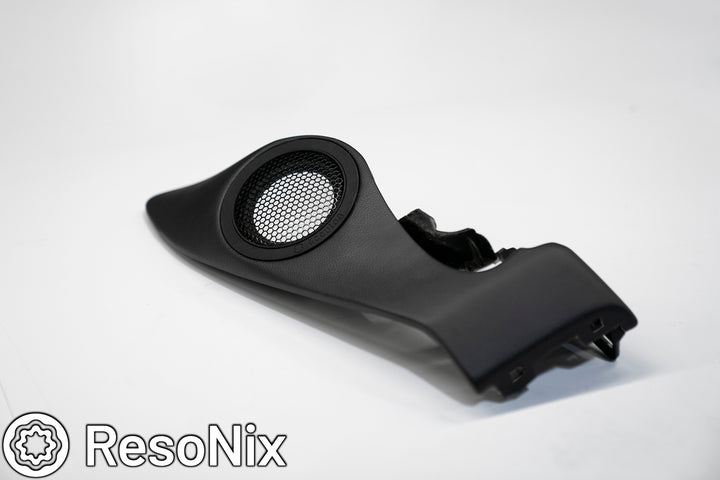 Accuton Automotive C100AM Ceramic Automotive Midrange speakers installed into custom dash pods