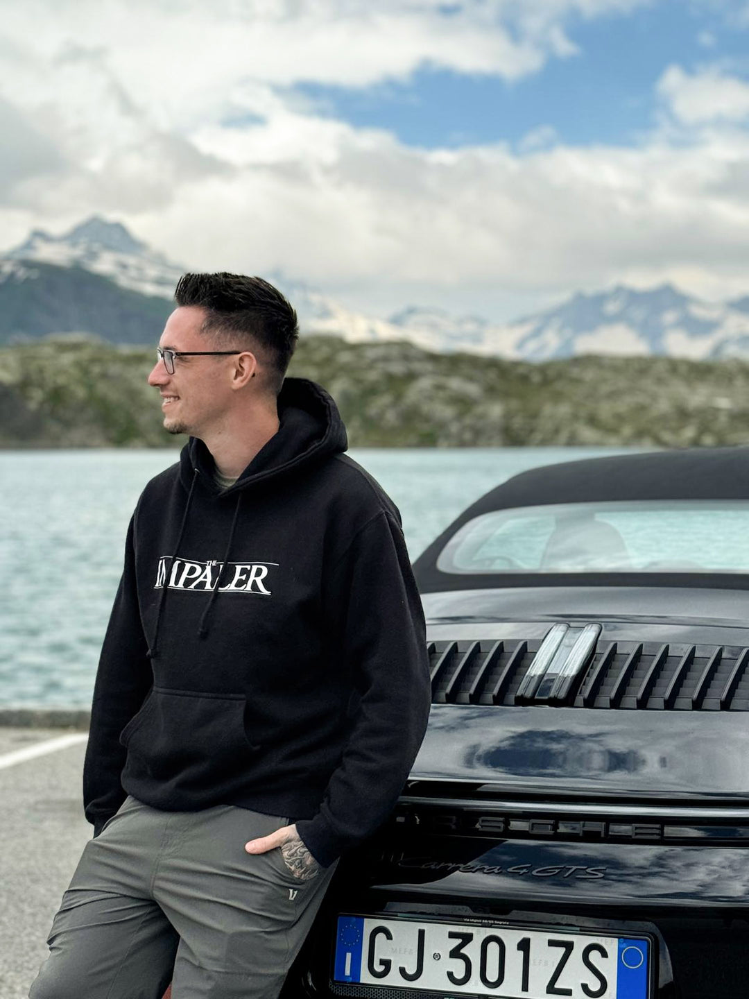 Nick of ResoNix Sound Solutions with Porsche 911 in Switzerland