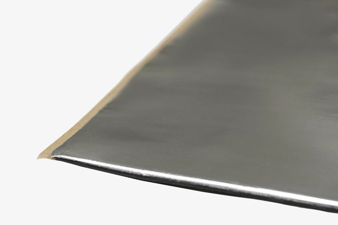 Close up of ResoNix CLD Squares sound deadening mat for cars