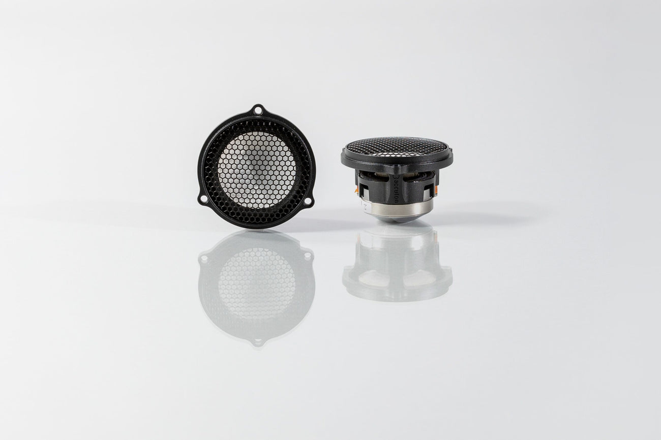 pair of Accuton Automotive C100AM 3.5" midrange speakers