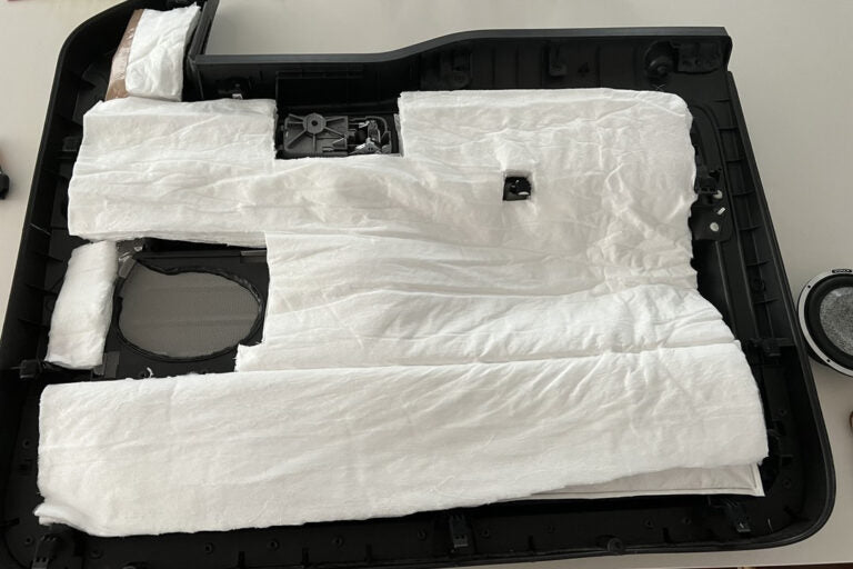 ResoNix Sound Solutions Fiber Mat automotive car truck marine industrial commercial aero sound absorber material sound absorption material sound deadening foam for car truck automobile thermal insulator insulation adhesive backing