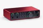 Focusrite Scarlet 2i2 microphone and audio interface front
