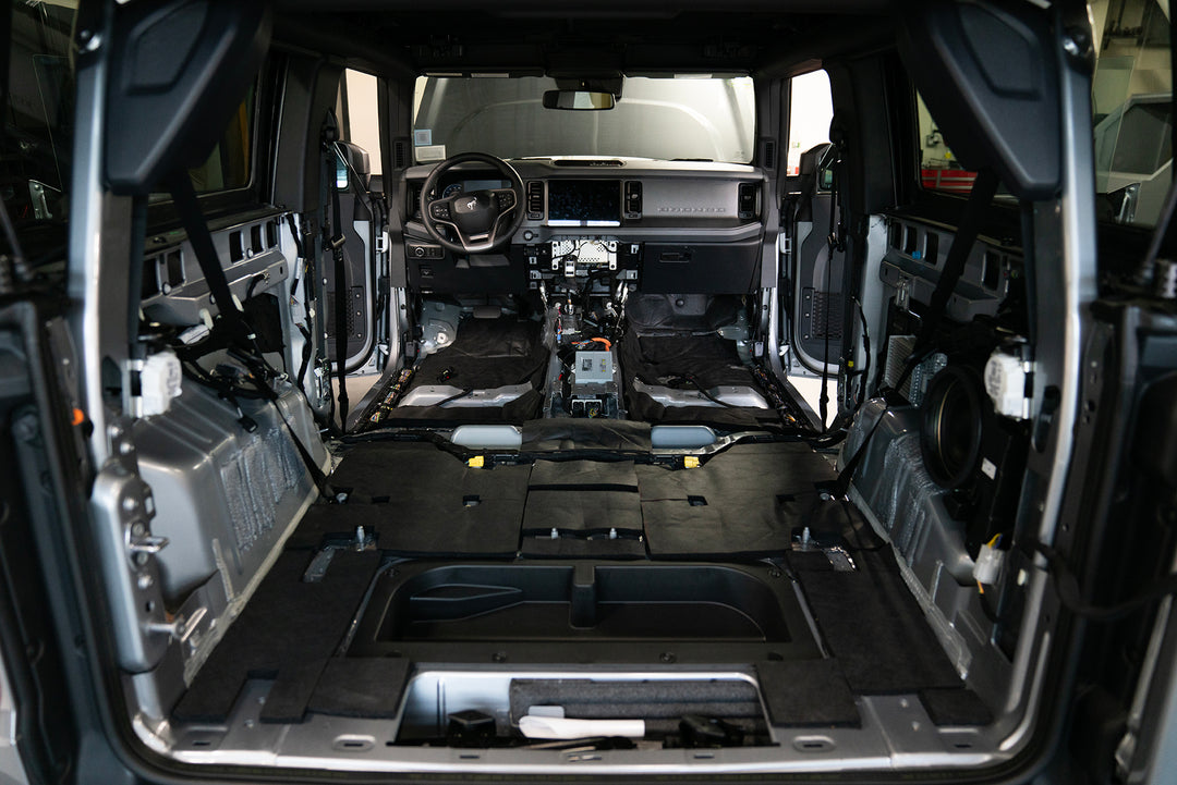 ResoNix Fiber Mat Black Edition - Self Adhering Automotive Sound Absorber & Decoupler