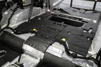 ResoNix Fiber Mat automotive sound absorber and thermal insulator installed onto the floor of a vehicle
