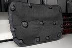 ResoNix Fiber Mat automotive sound absorption material installed onto the back of a hood liner for automotive heat insulation
