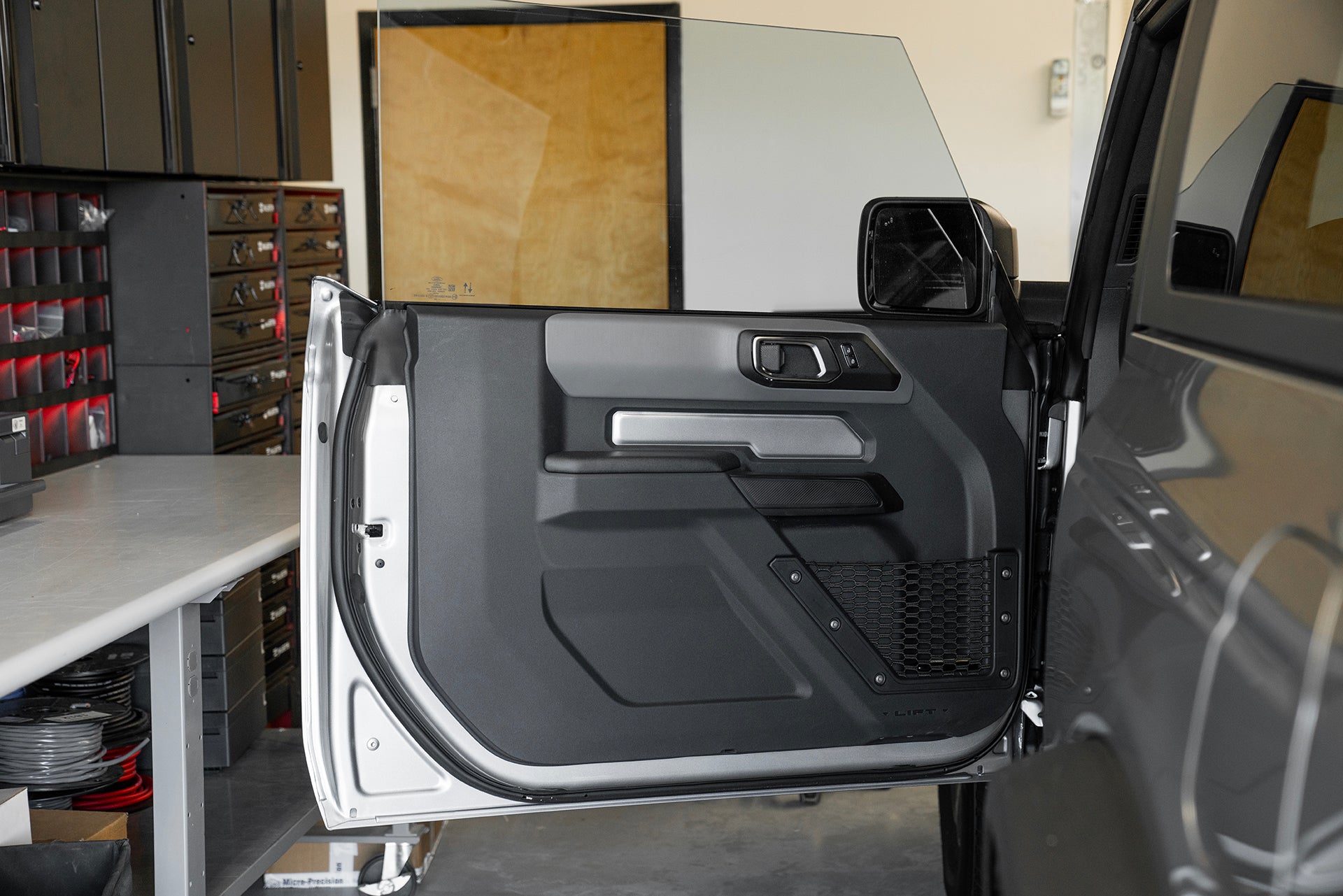 Ford Bronco Door Panel Before Removal