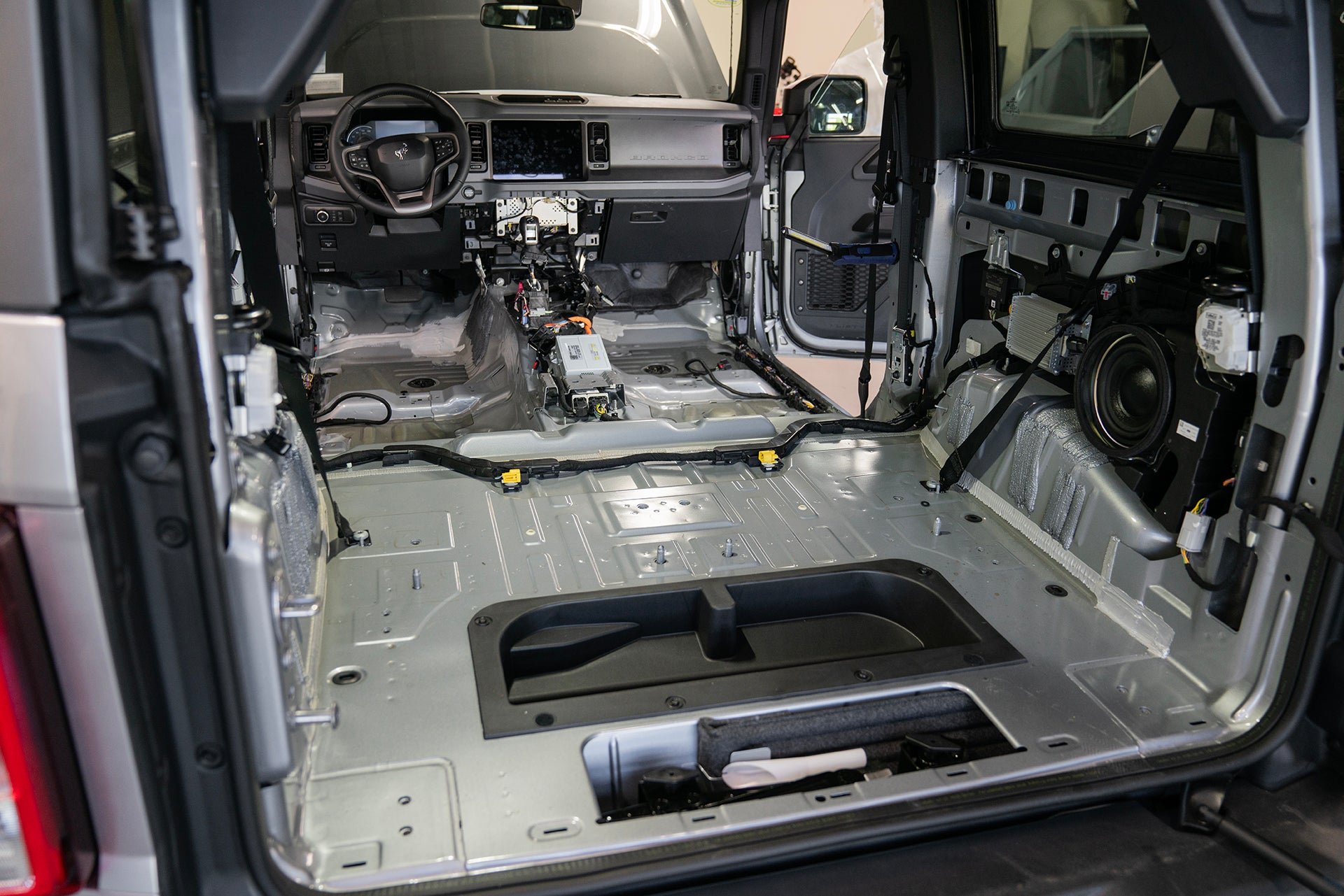 Ford Bronco interior removed