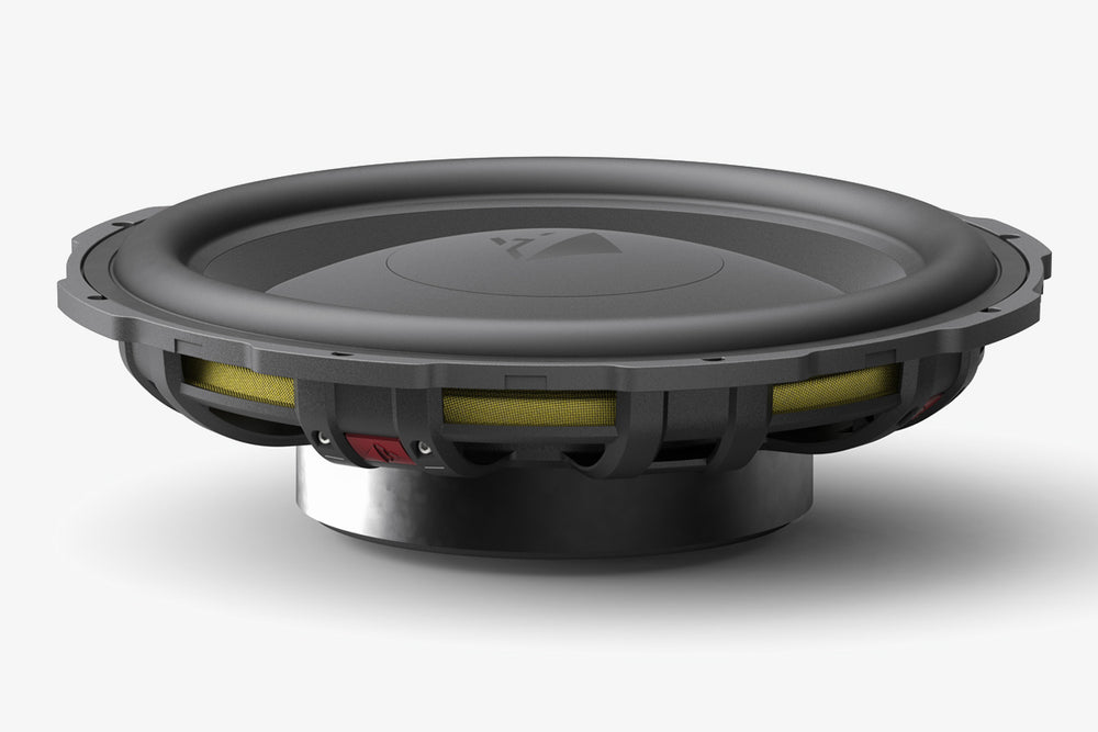 A Helix Ci5-S200FM D2 8 inch shallow midbass speaker against a white background