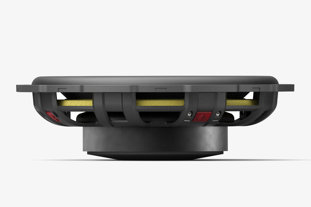 A Helix Ci5-S200FM D2 8 inch shallow midbass speaker against a white background