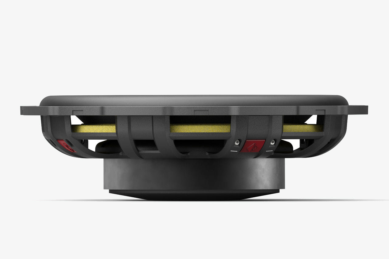 A Helix Ci5-S200FM D2 8 inch shallow midbass speaker against a white background