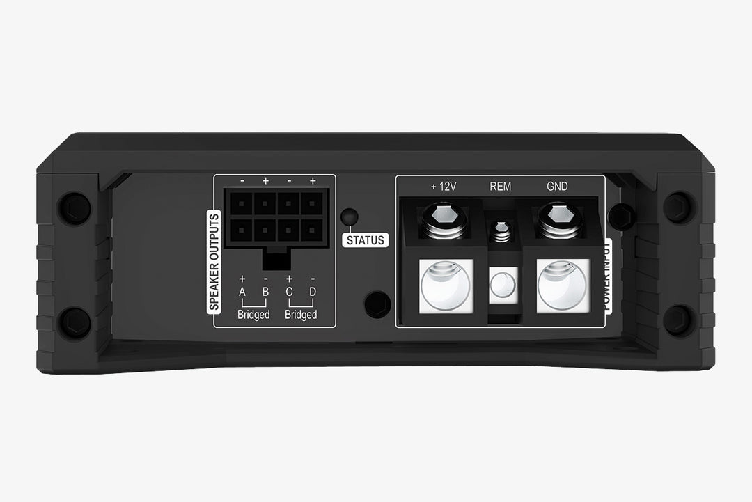 Helix AMPLIFY 204 Direct 4 Channel Car Audio Amplifier Outputs and power terminals