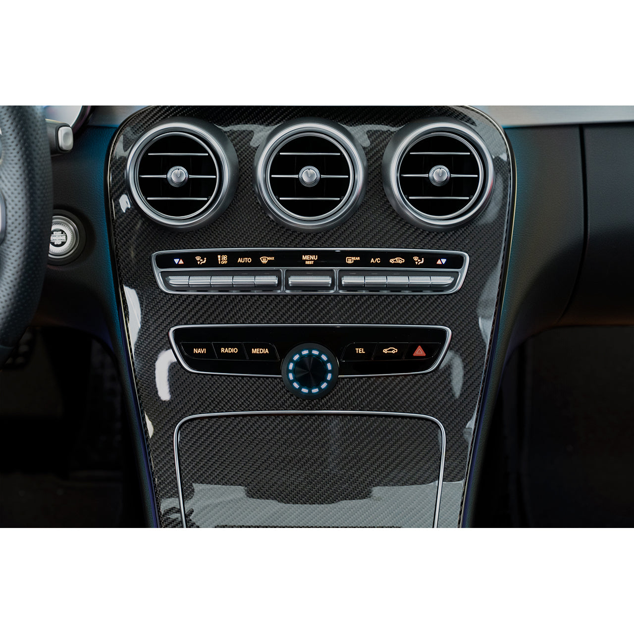 Helix Conductor DSP Controller installed into the dashboard of a ca