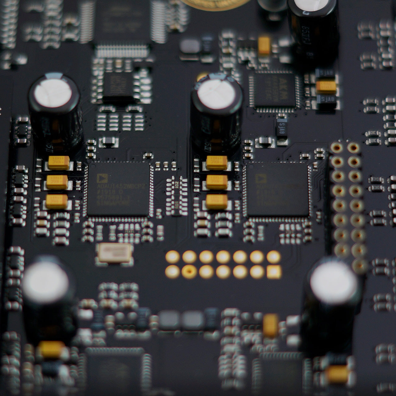 Close up of the Helix DSP Ultra S 12-channel car audio DSP internals