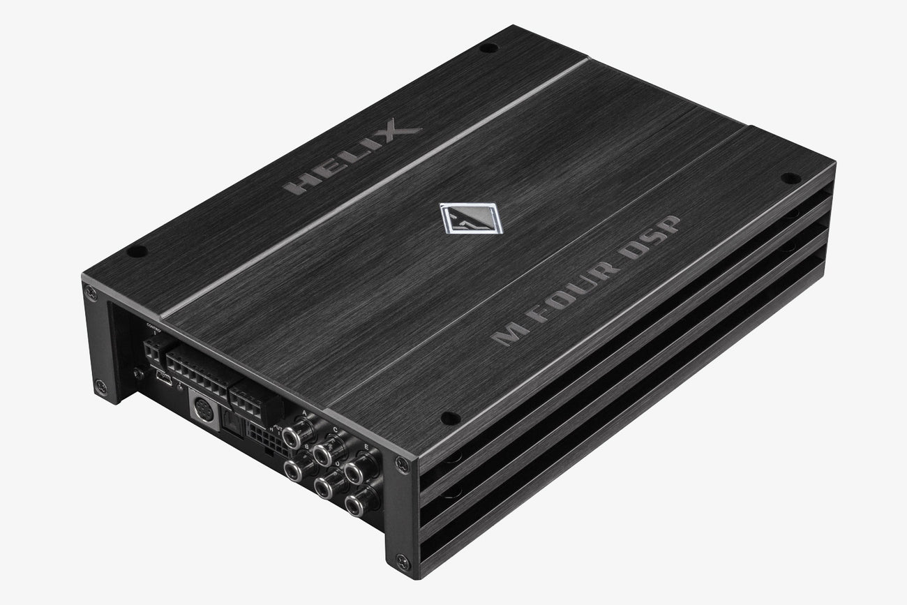 Helix M Four DSP 4-channel car audio amplifier and 10-channel DSP