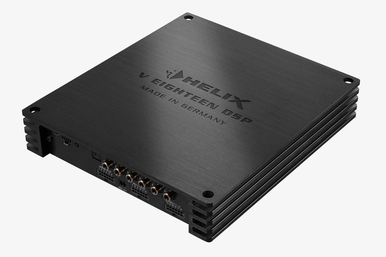 Helix V Eighteen 18-channel car audio amplifier and 20-channel DSP