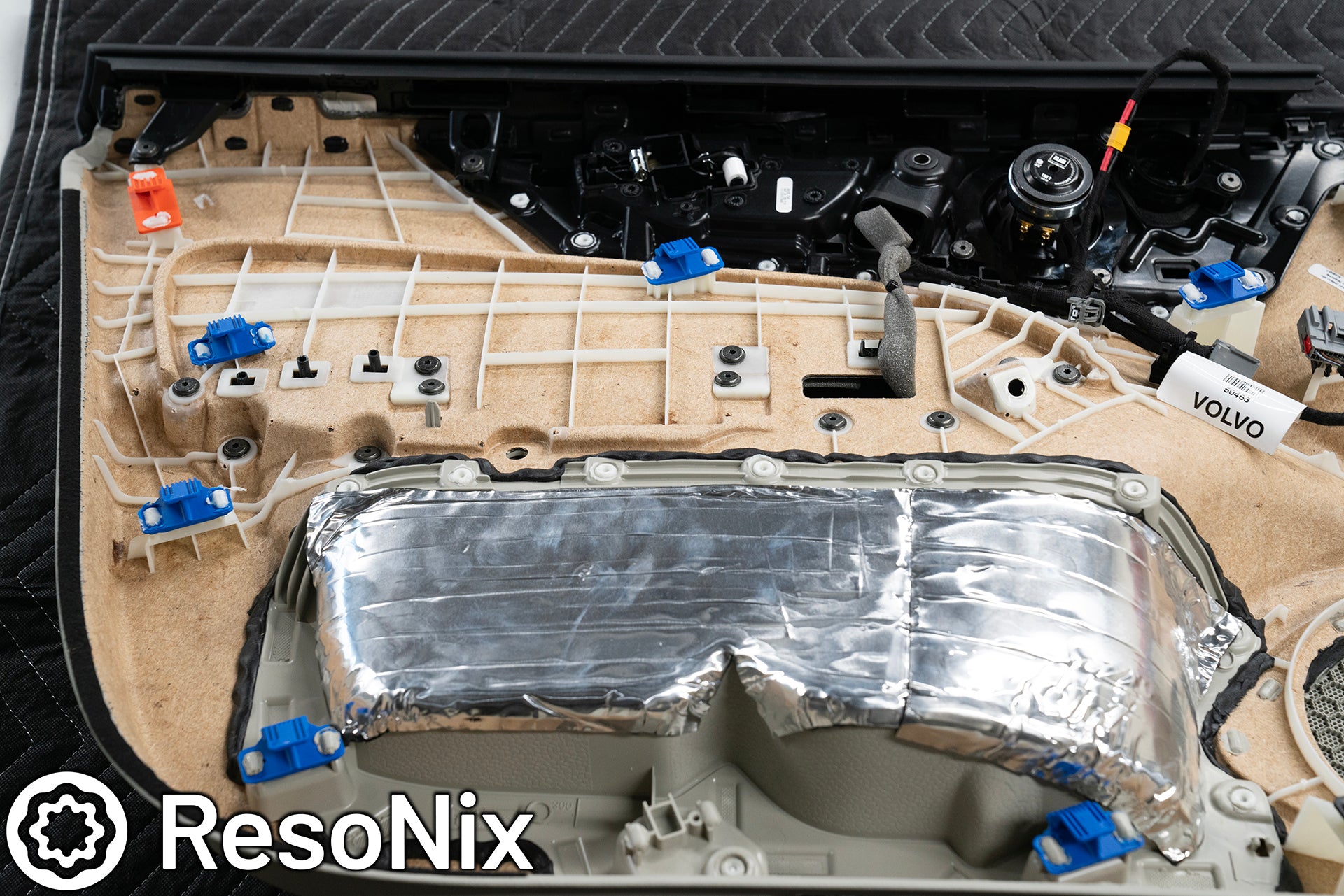 ResoNix Sound Solutions Apicella Auto Sound Volvo S60 XC60 S90 XC90 V60 V90 Sound System speaker amplifier DSP Subwoofer upgrade sound deadening material quiet down cabin B&W Harmon Kardon Upgrade