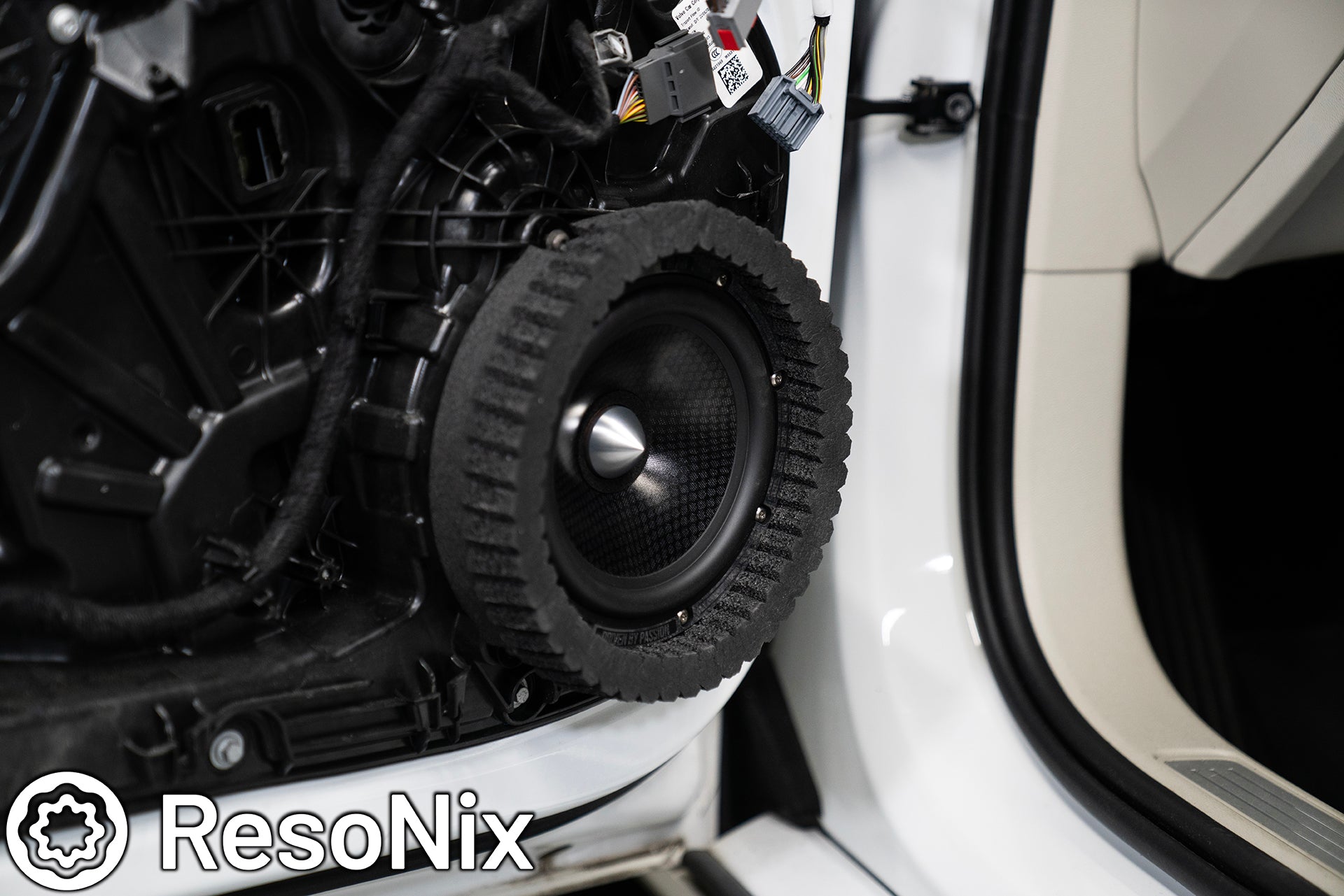 ResoNix Sound Solutions Apicella Auto Sound Volvo S60 XC60 S90 XC90 V60 V90 Sound System speaker amplifier DSP Subwoofer upgrade sound deadening material quiet down cabin B&W Harmon Kardon Upgrade