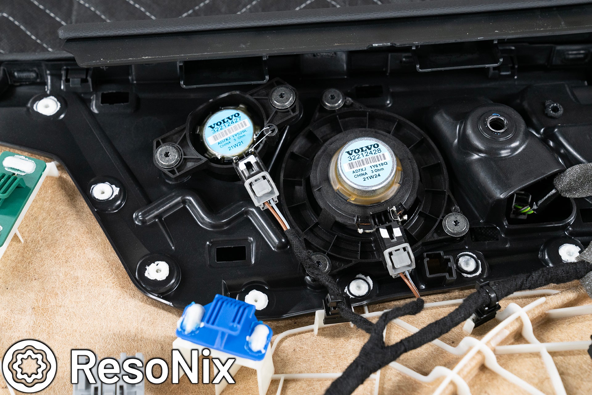 ResoNix Sound Solutions Apicella Auto Sound Volvo S60 XC60 S90 XC90 V60 V90 Sound System speaker amplifier DSP Subwoofer upgrade sound deadening material quiet down cabin B&W Harmon Kardon Upgrade
