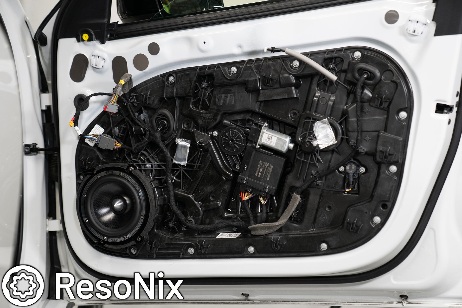 ResoNix Sound Solutions Apicella Auto Sound Volvo S60 XC60 S90 XC90 V60 V90 Sound System speaker amplifier DSP Subwoofer upgrade sound deadening material quiet down cabin B&W Harmon Kardon Upgrade