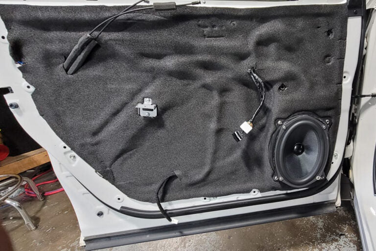 ResoNix CCF Decoupler sound deadening Foam Sheet used on the inner door skin of a car door to reduce rattles