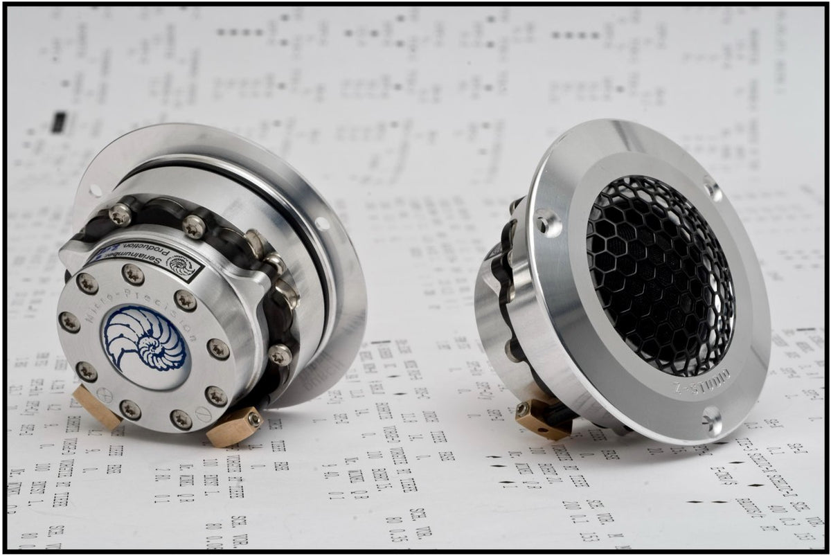 a pair of Micro Precision Z-studio car audio tweeters
