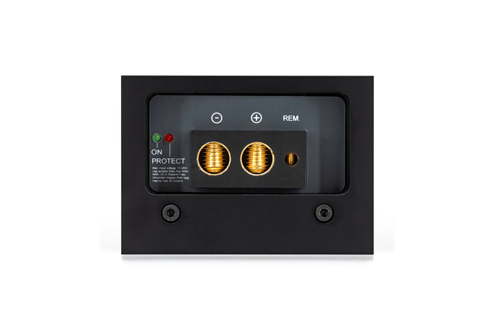 Micro Precision 7-Series Mono Amplifier power input close up