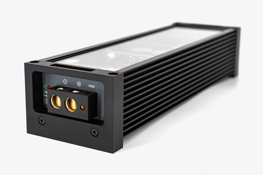 Micro Precision 7-Series Mono Amplifier power input side