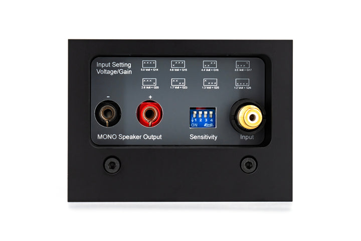 Micro Precision 7-Series Mono Amplifier input section close up