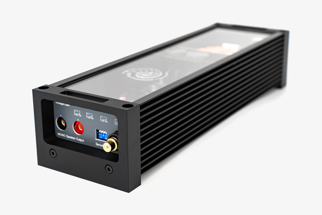 Micro Precision 7-Series Mono Amplifier signal input and output side