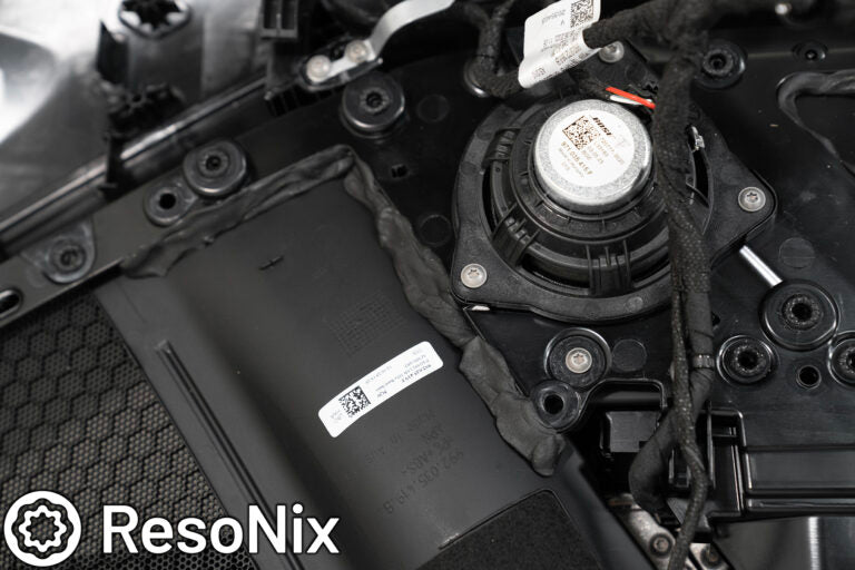 ResoNix Butyl Rope used on the back of a car door panel