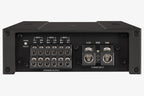 Helix M Six 6-channel amplifier speaker and power terminals side panel