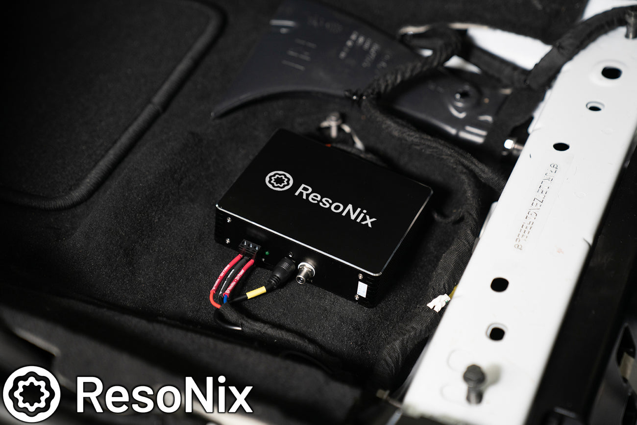 ResoNix digital preamp interface installed in a car