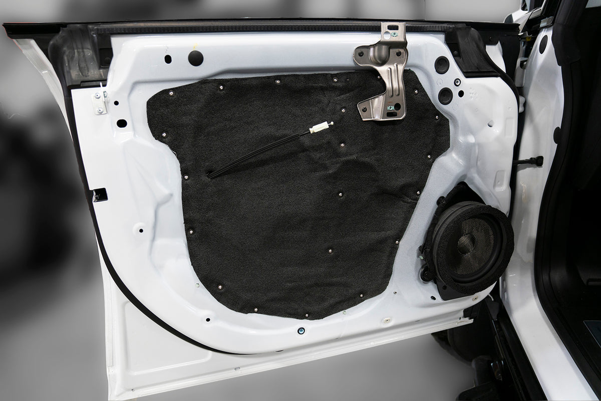 ResoNix Sound Solutions Barrier Installed onto inner door skin as block off plate
