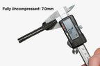 ResoNix Barrier uncompressed thickness being shown with digital calipers
