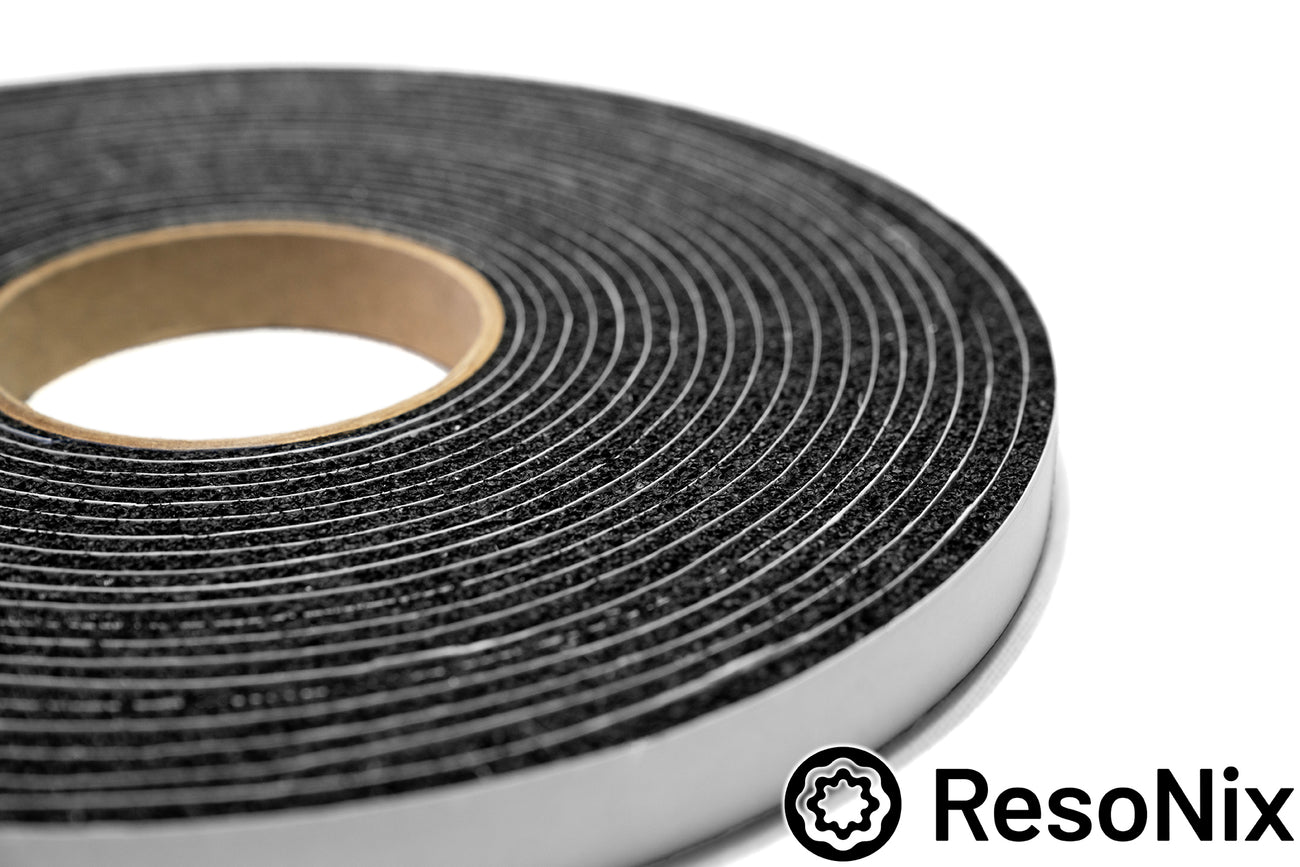 ResoNix Sound Solutions CCF Decoupler 3S Sound Deadening Foam Material and gasket tape for automotive, commercial, industrial, hvac, marine, aviation, and aerospace use