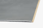 close up of the corner of ResoNix Lite CLD Rectangles sound deadener mats for cars