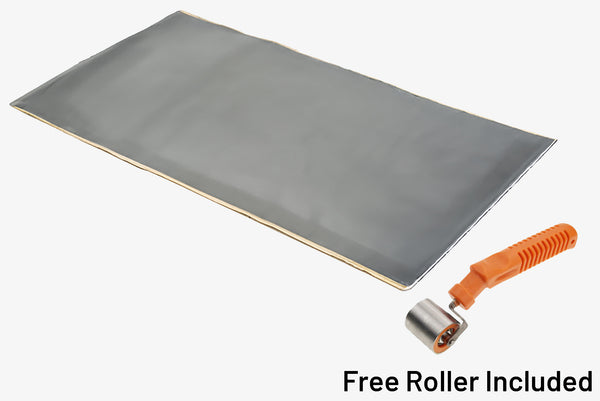 ResoNix Lite CLD Rectangles automotive sound deadening material with free roller