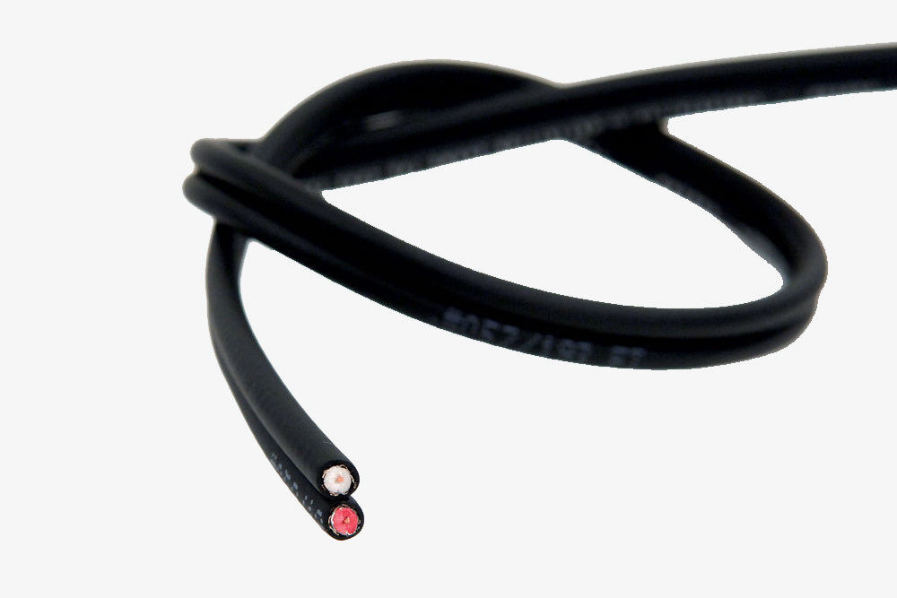 close up of Planet Waves Dual Coaxial RCA Cable