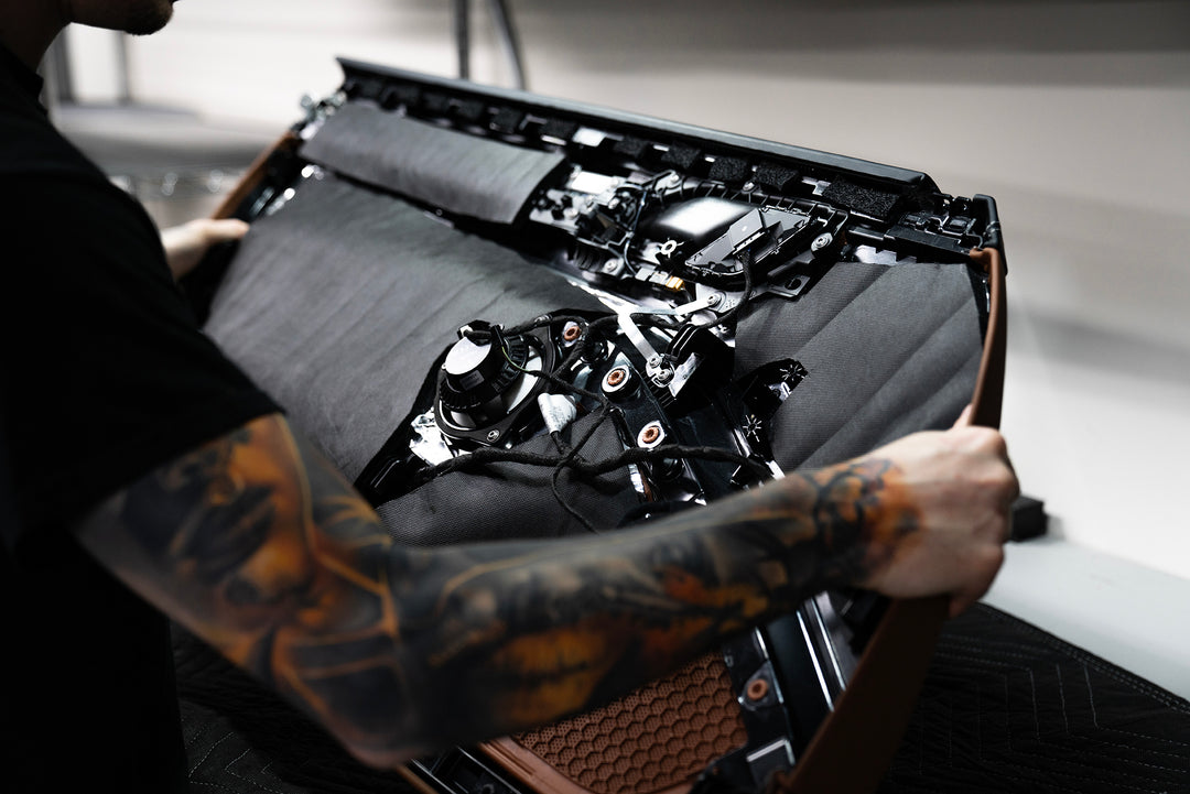 ResoNix Fiber Mat Black Edition - Self Adhering Automotive Sound Absorber & Decoupler