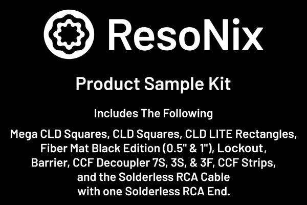ResoNix Sound Deadening Materials Sample Kit list of materials