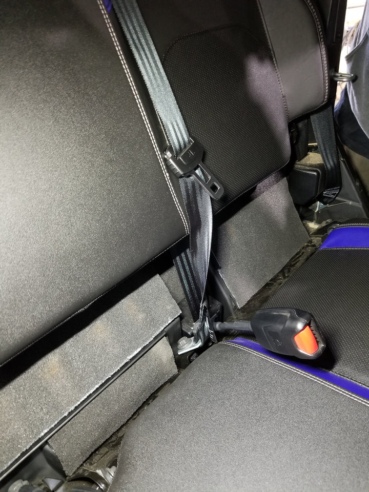 ResoNix Sound Solutions Barrier Sound deadening and noise barrier material installed onto the interior firewall of a Polaris Xpedition to reduce sound from the engine
