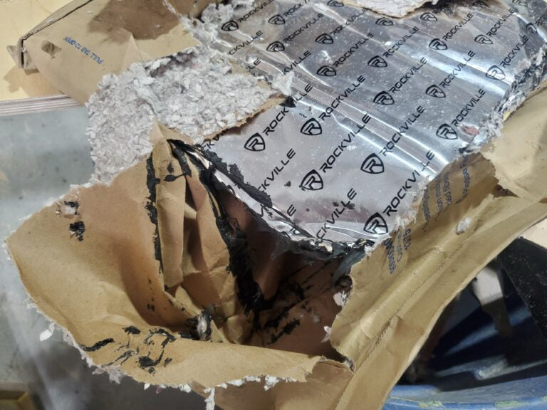 melted rockville sound deadener in poor packaging