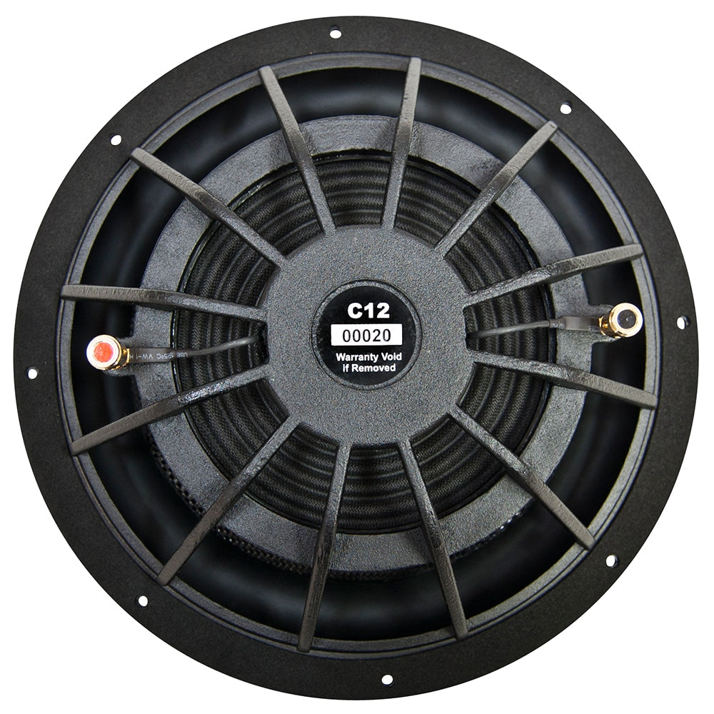 Close up photo of the Illusion Audio Carbon C12 rear