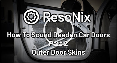 How To Sound Deaden A Car Door - Part 2: Outer Door Skin