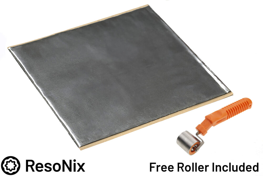 ResoNix Sound Solutions CLD Squares Sound Deadener Sound Deadening Material with Free ResoNix Roller