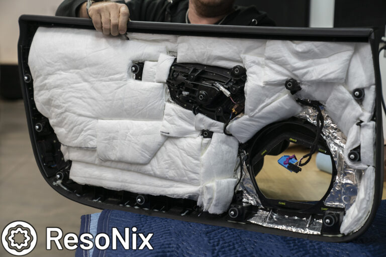 ResoNix Sound Solutions Lamborghini Huracan Door How To Sound Deaden Fiber Mat 25 45