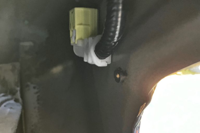 Well Nut installed into inner door skin to hold up and secure ResoNix Barrier