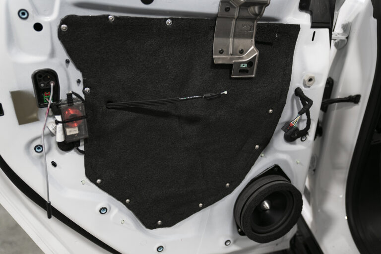 GMC Hummer EV Sound System ResoNix Sound Solutions CLD Squares Barrier CCF7 Fiber Mat Mass Loaded Vinyl