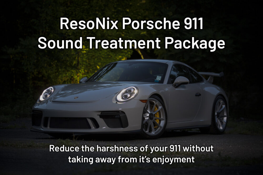 ResoNix Sound Solutions Porsche 911 Sound Treatment Sound Deadening Package Sound Deadener CLD Constrained Layer Damper Closed Cell Foam Fiber Mat Sound Absorber Decoupler Guardian Hydrophobic Melamine Foam