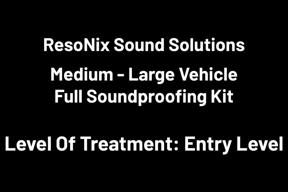 ResoNix Sound Solutions Full Car Vehicle Soundproofing Deadening Kit Stage 1 CLD Squares Decoupler CCF MLV Mass Loaded Vinyl Sound Absorber Noise Reduction